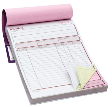 Pukka Pad, NCR Triplicate Invoice Book 203 x 137mm Pack of 5