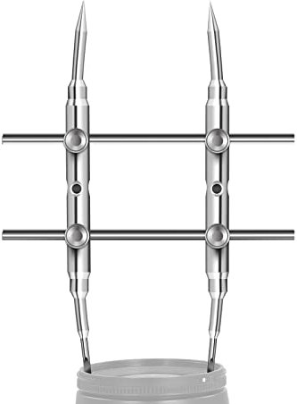 NEEWER - Herramienta Profesional Punta Curva Llave Ajustable para reparación de Herramientas de Acero Inoxidable para la Lente del Objetivo de Fotos para la mayoría de Las cámaras DSLR