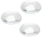 Dophee 10Pcs Crystal Clear Runde Cabochon Flache Rückseite Glaskuppel für DIY Schmuckherstellung 25mm