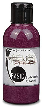 Senjo Color Basic Bodypainting I color de cara y cuerpo I cosméticos, dermatológicamente probado I carnaval, disfraces I 75 ml I rojo-violeta