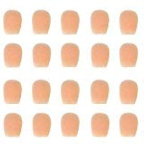 ezprogear10 mm Mini Windschutzscheibe für Mini-Headset Mikrofon 20 Pack (Tan Color)