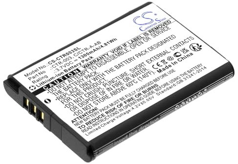 AboutBatteries Batterie Type Nintendo CTR-003, 3.7V, 1300mAh, Li-ION