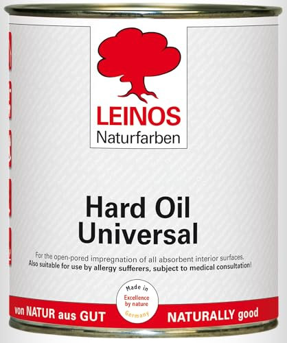 LEINOS 259 Hartöl Universal 0,75 l |Für alle Hölzer im Innenbereich, insbesondere Fußböden, aber auch für Kork | Leicht zu verarbeitende, universelle Grundierung und Endbeschichtung