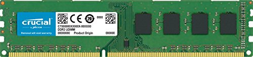 Crucial CT204864BD160B 16 GB DDR3L 1600 MT/s (PC3L-12800) CL11 Unbuffered UDIMM 240-Pin 1.35 V Memory