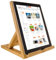 Bamboo Wood Tablet Holder – Foldable Table, Bed, Sofa, Floor, Desk or Lap Mounted Wooden Device Stand with 3 Adjustable Angles for Tablets, Phones & E-Readers – Measures H25 x W20 x D25cm