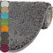 DILUMA | Badematte 70x120 cm Grau | Badteppich | Flauschiger Hochflor, Weich, rutschfest, Saugstark