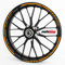 Motoking Felgenrandaufkleber im GP-Design in MATT/für 10 bis 14 / ORANGE MATT