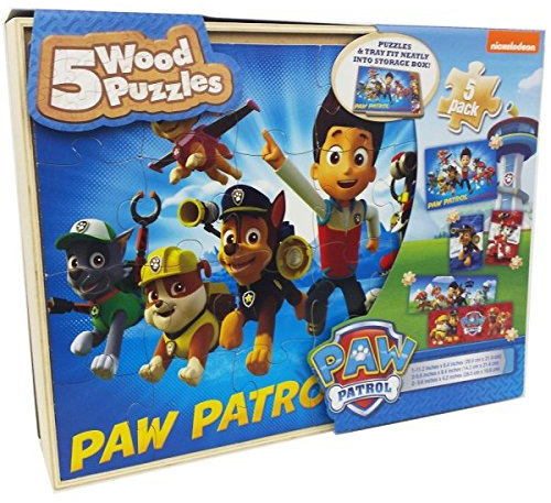 Paw Patrol 6032978 4 Holz Puzzle Box