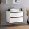 DURAVIT Badmöbel Unterschrank 80cm DuraPoint hängend für Aufsatzwaschbecken in Weiß glänzend Waschtischunterschrank mit 2 Schubladen, vormontiert