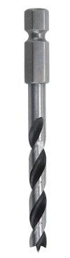 wolfcraft 7262000 - Foret à Bois Hélicoïdal - Diamètre 4 mm - Longueur Totale 75 mm - Longueur de Spirale 40 mm