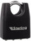 Sterling LPL152C 55 mm Laminated Steel Padlock with ABS Plastic Cover and Closed Shackle , Black