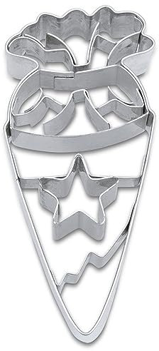 Motiv - Ausstechform Schultüte, Ausstecher Edelstahl 8 cm, Städter