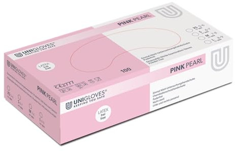 Unigloves Pink Pearl Nitrilhandschuhe Nitril Handschuhe OHNE LATEX Größe X-Small