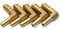 LTWFITTING Messing Fitting Anschluss Reduzierstück Winkel 90º Kniestück 3/8x1/4 Innengewinde (5 Stück)