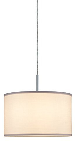 Paulmann 60326 DecoSystems Lámpara Pantalla de Tela Blanca Tessa máx. 50W Diámetro 25 cm