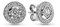 Pandora Damen Ohrstecker Vintage Zauber 290721CZ