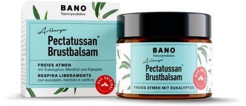 BANO Pectatussan Brustbalsam 50g | für Kinder ab 3 Jahren | frei von Mineralöl, Parabenen, Farb- und Konservierungsmitteln | 100% natürliche Inhaltsstoffe