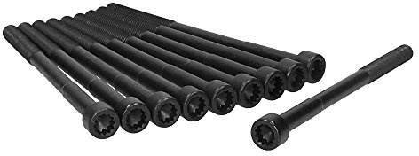 Ajusa 810267001 Head Bolt Set for Select Vehicles with 1.8L Engine: Pontiac: 2003-08 Vibe; Toyota: 2000-05 Celica, 1998-08 Corolla, 2003-08 Matrix, 2000-05 MR2 Spyder; Set of 10