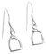 Stirrup sterling silver earrings 925 x 1 pair Horse Stirrups