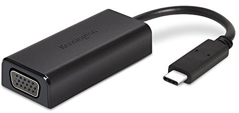 Kensington CV2000V USB-C HD VGA Adapter - USB Type-C to VGA for 1080p HD display. Thunderbolt 3 compatible - Mac & Windows; Laptops/Ultrabooks Dell, Lenovo, HP, Samsung, Toshiba, ASUS, Acer, MacBook