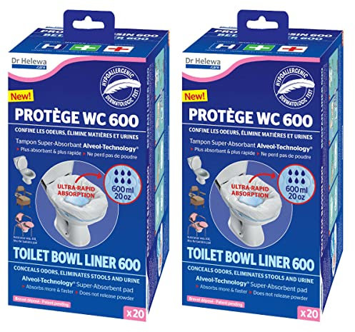 2X Toiletten Beutel Set a. 20 Stück f. Camping - Chemietoilette für Zelt Wohnwagen Wohnmobil Boot Toilette Parkplatz