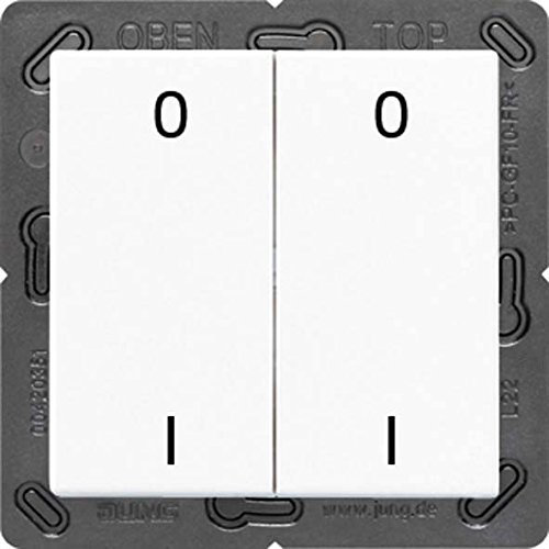 Jung ENOA595-01WW Eno Funk Wandsender 4 Kanal mit Symbol 01
