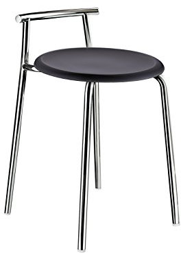 Smedbo FK411 Outline Duschhocker Werzalit Sitz Edelstahl/Schwarz