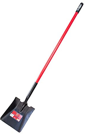 Bully Tools 82525 Heavy Duty Commercial Grade mango largo punto cuadrado pala