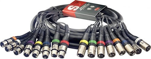 Stagg SML5/8XF8XM E Câble multicore 8 x XLR Femelles-8 x XLR Mâles 5 m Noir