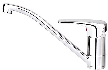 Teka MS 1 - Grifo de Cocina Monomando, Caño Bajo Giratorio, Temperatura Precisa, Suavidad en el Manejo, Aireador Anticalcáreo, Cartucho de Discos Cerámicos, Color Cromo