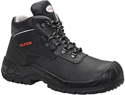 ELTEN Sicherheitsschuhe Lutz S3 HI, Damen und Herren, Leder, Stahlkappe, leicht, robust 44, Schwarz