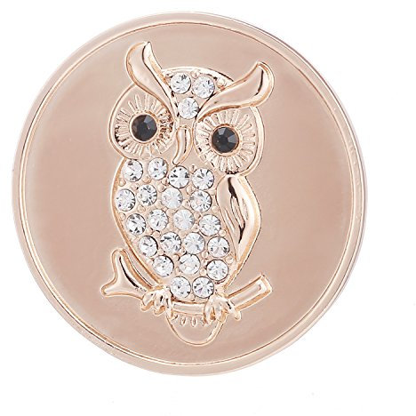 Morella Damen Coin Eule Rosegold 33 mm