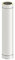 Schornstein - Längenelement DW doppelwandig, 500mm Länge und 115mm Durchmesser, Innen/Außen je 0,5 mm Wandstärke, Edelstahl