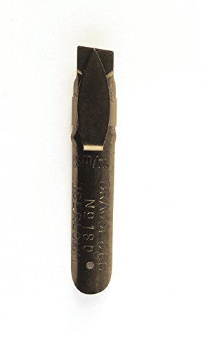 Brause 18050B Packung, mit 50 Feder Bandzug, 5 mm, ideal für gotische Buchstaben, ideal für die Kalligraphie, 1 Pack