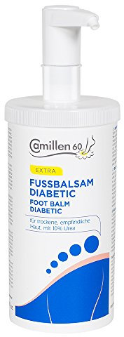Fussbalsam Diabetic Camillen 60, Fußcreme mit Urea, Kamille, trockene Füsse, Diabetiker, 450ml mit Spender