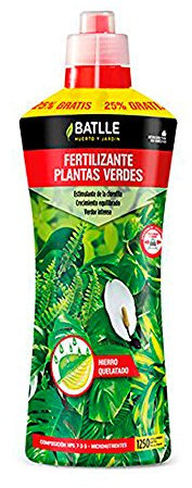 Abonos - Fertilizante Plantas Verdes Botella 1250ml - Batlle