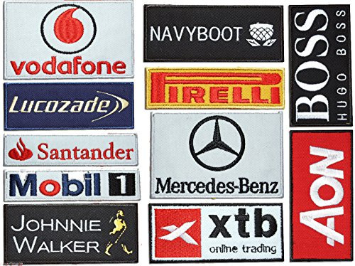 TOFOW F1,11 Bestickt Overall Rennsport Anzug Sport Sponsor Aufnäher by ONEKOOL