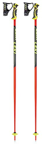 LEKI Erwachsene Skistöcke Worldcup Racing SL, Red/Black/Yellow, 110, 6366748