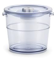 Magic Vac, Vakuumbehälter für Lebensmittel Executive, mit Deckel und Griffen, zur Aufbewahrung, Vakuumgaren und Marinieren, Spülmaschinenfest, Fassungsvermögen 4 L, BPA-frei, Made in Italy