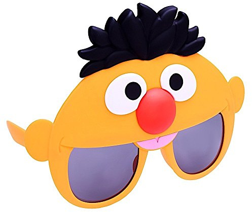 Sun-Staches Sesamstraße Offizielle Ernie Sonnenbrille, Kostümzubehör, UV 400, Einheitsgröße, 20,3 cm, Ernie, 8 Inches