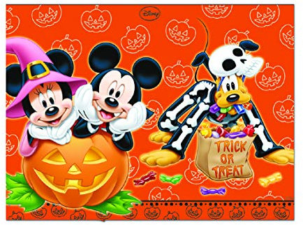 Disney Procos 84602 – Kunststoff-Tischdecke Marvel Avengers Power (120 x 180 cm) Arancione, Nero