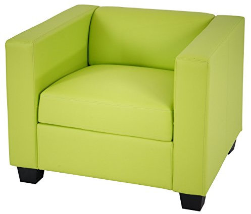 Mendler Sessel Loungesessel Lille - Kunstleder, hellgrün