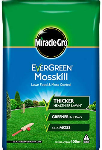 Miracle-Gro Mosskill Lawn Food and Moss Control, 14 kg Bag - 400 m2