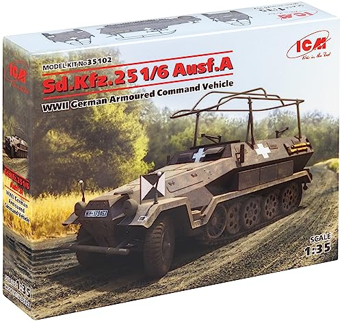 ICM Modellbausatz Sd.Kfz.251/6 AUSF.A, WWII German Armoured Command Vehicle