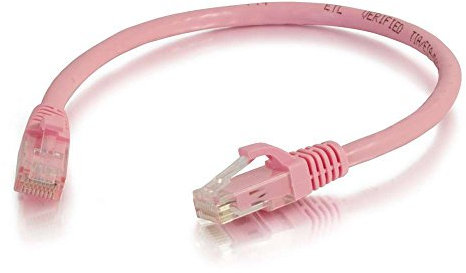 C2G 83588 Cat6 Booted Unshielded (UTP) Network Patch Cable - Pink, 1m