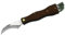 Herbertz Pilzmesser, rostfrei, Holz-Heft, inklusive Bürste (51217)
