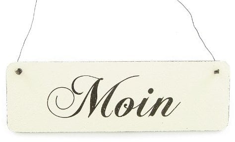Interluxe Vintage Schild Dekoschild Türschild Moin Shabby Chic Landhaus Impression Holzschild