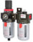 KS Tools Wartungseinheit Druckluft 1/2 515.3356 0,5-12bar I Bestehend aus Druckminderer Druckluft, Filterdruckminderer, Nebelöler und Manometer I Für Wandmontage geeignet