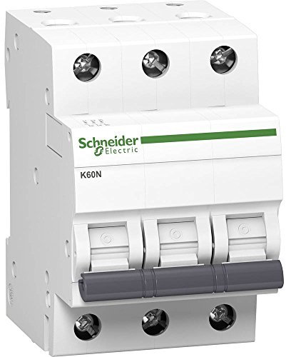 Schneider A9K02313 Leitungsschutzschalter K60N 3P, 13A, C Charakteristik, 6kA, Multicolor