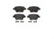 Brembo P 85 114 Bremsbelagsatz, Scheibenbremse - (4-teilig)